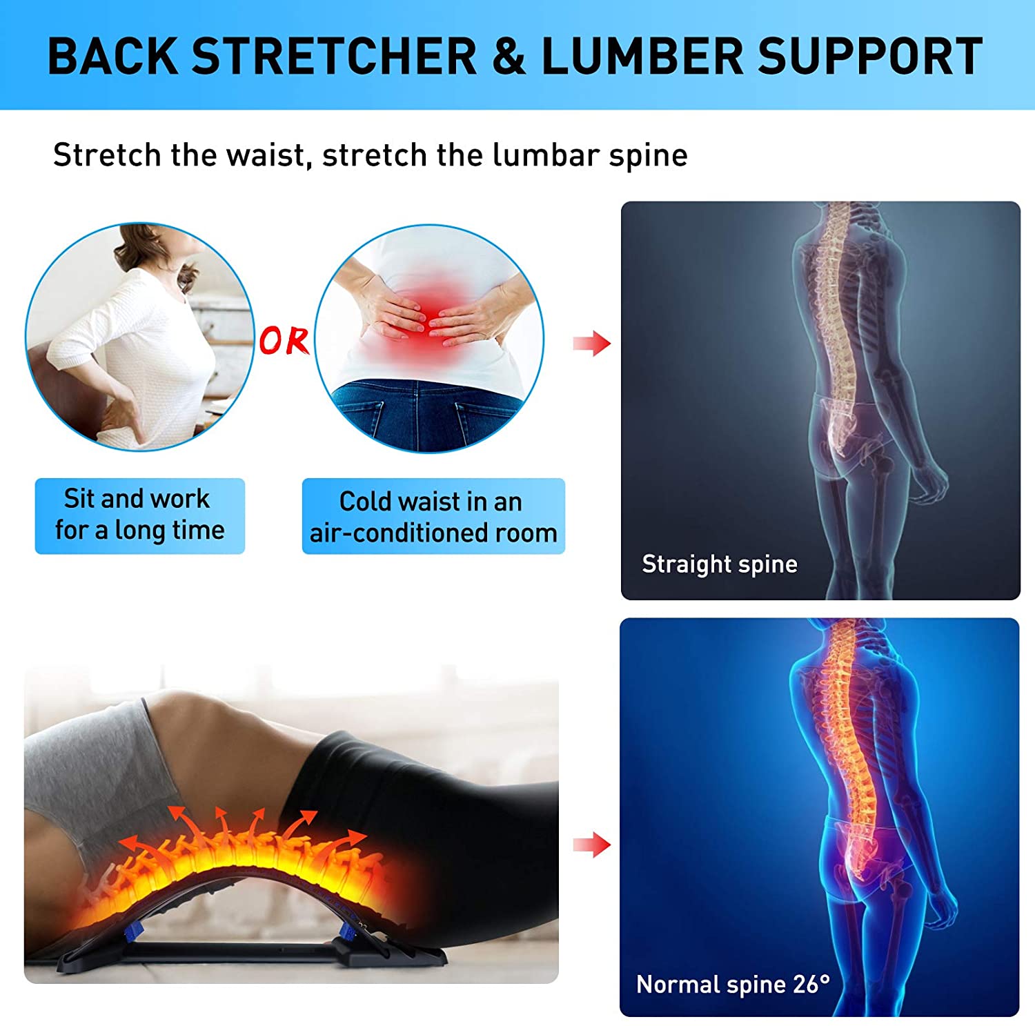 Magnet Massage Set Up Benches  - Posture Corrector Back Brace recension och pris