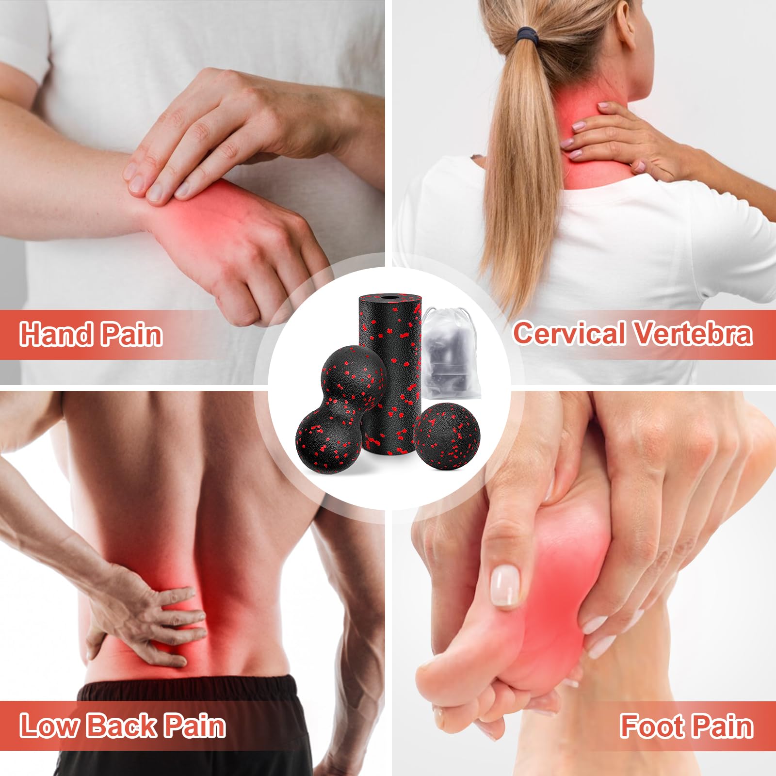 Hollow Yoga Roller Massage Pea - Health Wellness Fitness recension och pris