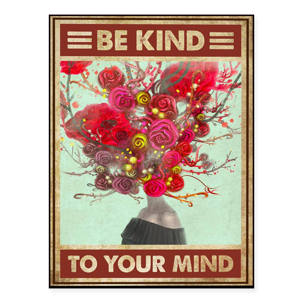 Treat your mind well: Women's  - Health Wellness Poster recension och pris