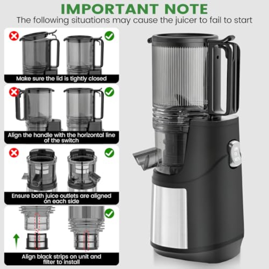 Masticating juicer for home ki - Cold Press Juicer recension och pris