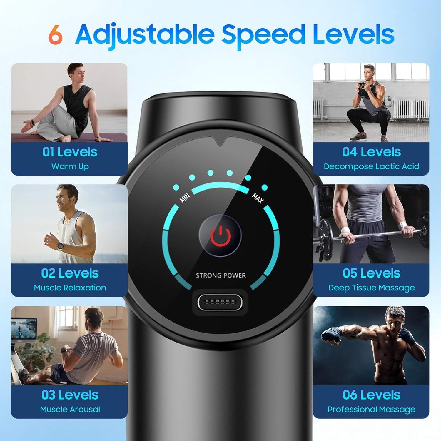 2026 New Fascia Gun Deeply Rel - Health Wellness Fitness recension och pris