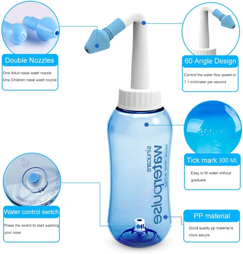 300/500ML Water Pulse Nasal Ir - Neti Pot Nasal Rinse recension och pris