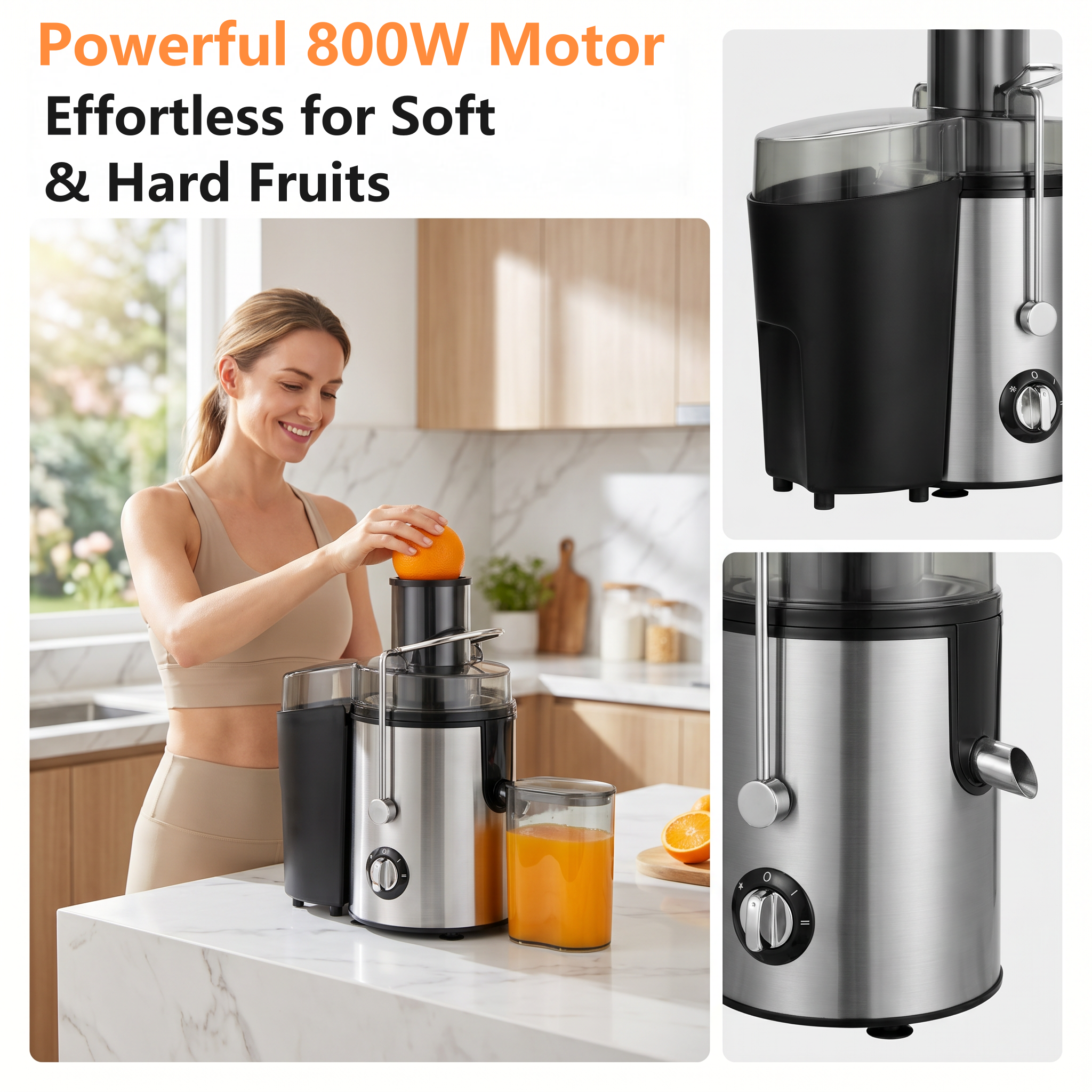 Electric Juicer Fruit Vegetabl - Cold Press Juicer recension och pris