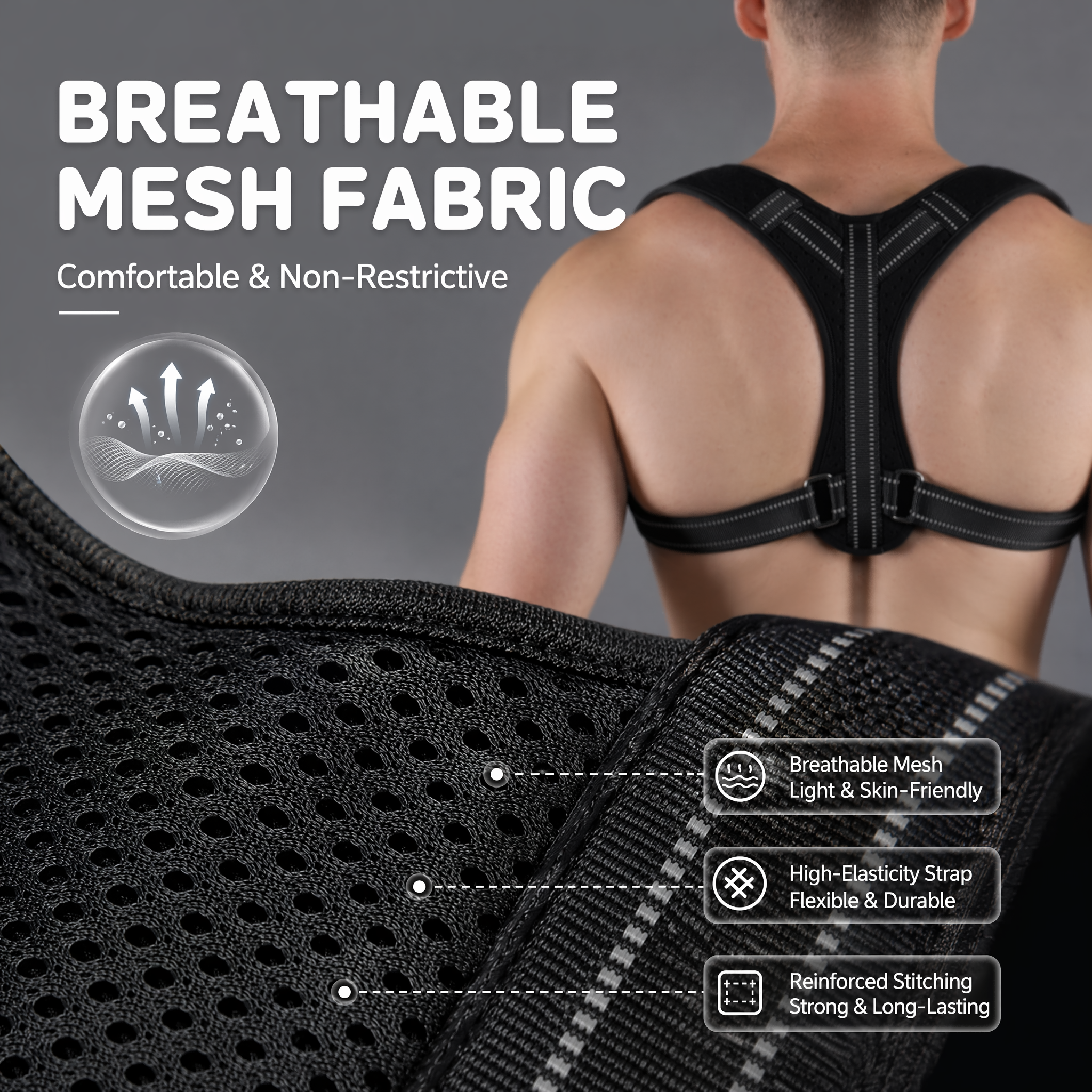 VBOSI Back Posture Corrector B - Posture Corrector Back Brace recension och pris