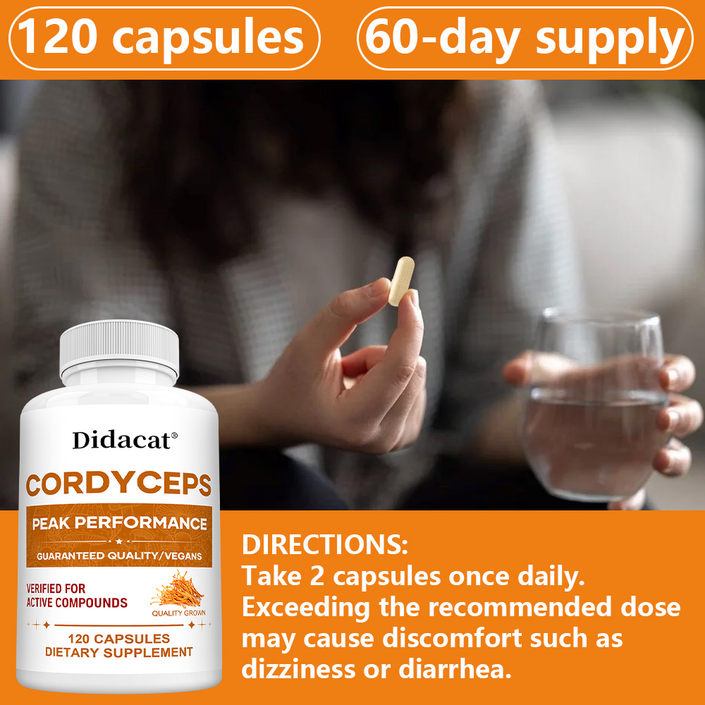 Cordyceps Mushroom Capsules 10 - Health With Wellness recension och pris