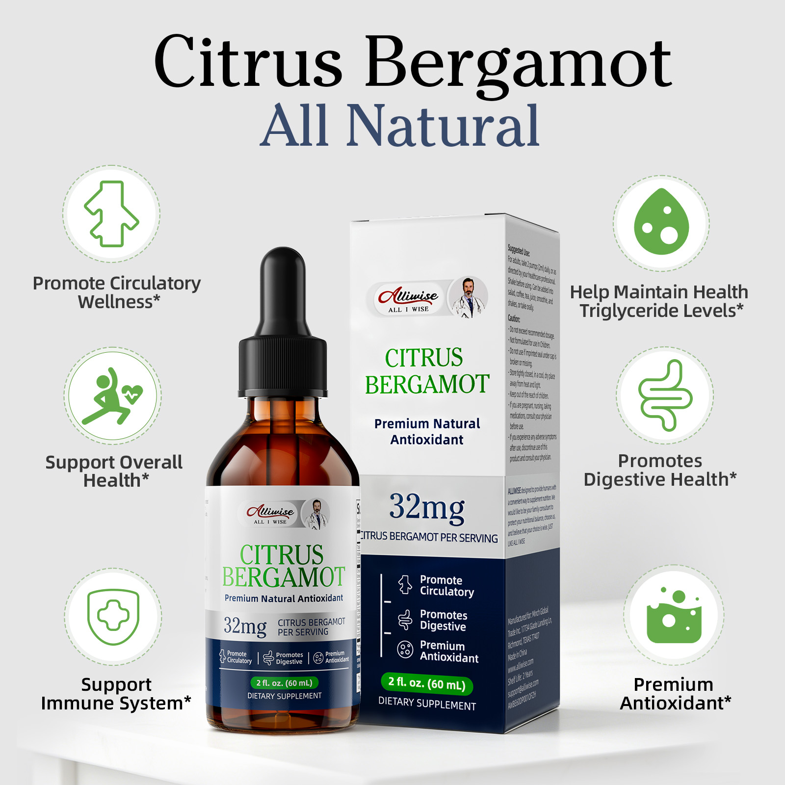 Premium Citrus Bergamout  Drop - Health With Wellness recension och pris